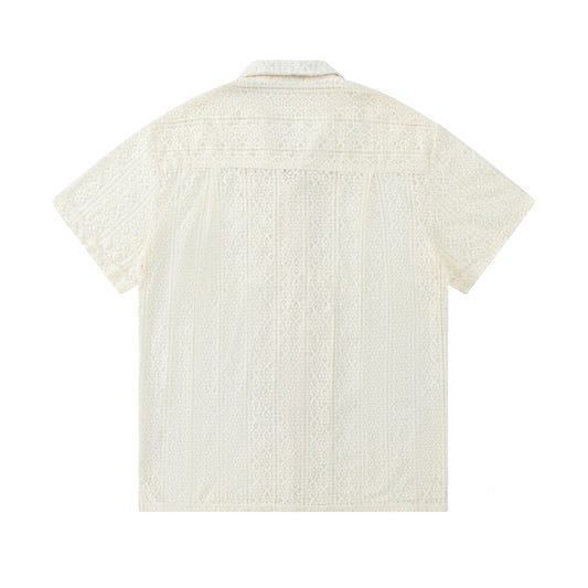 Beach coconut tree graffiti short sleeved