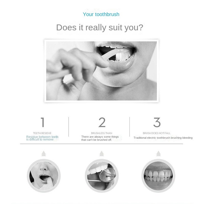 U-shaped Electric Toothbrush, Full U-shaped Oral Cleaner, Teeth Whitening Device - Image 3