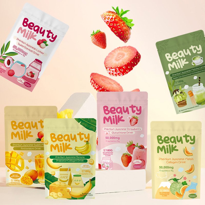 Premium Collagen Powder Banana Flavor BeautyMilk Drink Powder - Image 4