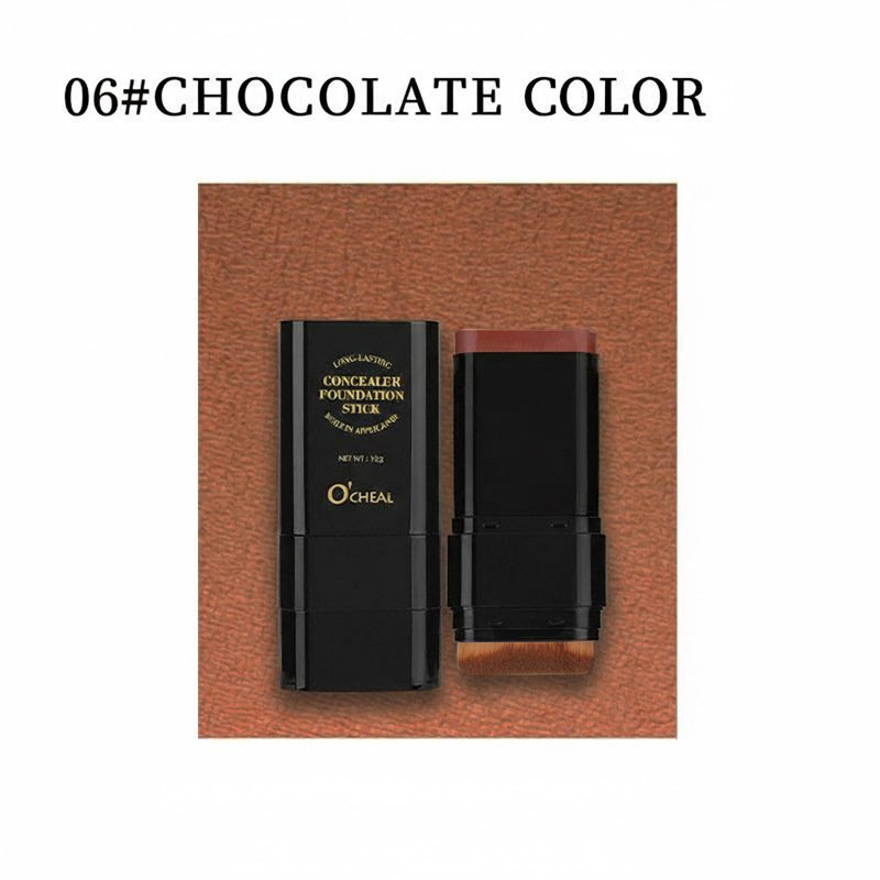 Oqianya Cream Foundation Concealer Long-Lasting Solid Foundation Dual-Purpose Powder Puff Brush - Image 11