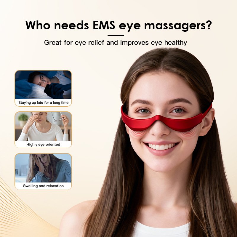 Eye Massager with 3D Red Light Therapy for Dark Circles, LED Beauty Eye Care Device - Image 2