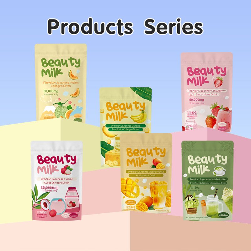 Premium Collagen Powder Banana Flavor BeautyMilk Drink Powder - Image 2