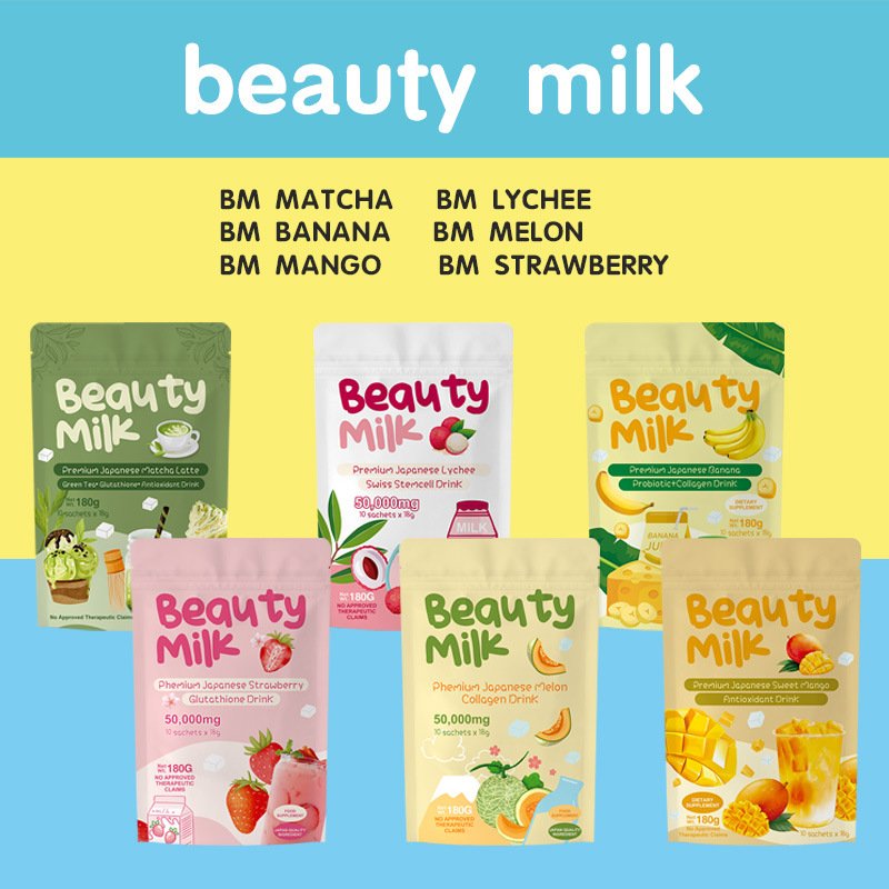 Premium Collagen Powder Banana Flavor BeautyMilk Drink Powder - Image 3