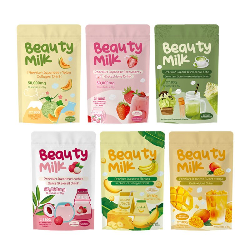 Premium Collagen Powder Banana Flavor BeautyMilk Drink Powder - Image 5