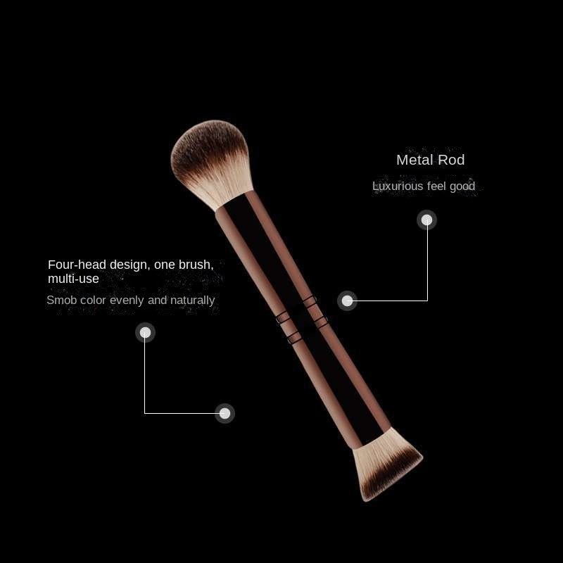 HG Four-Head Hidden Multi-Functional Makeup Brush, Powder Brush, Blush Brush - Image 2