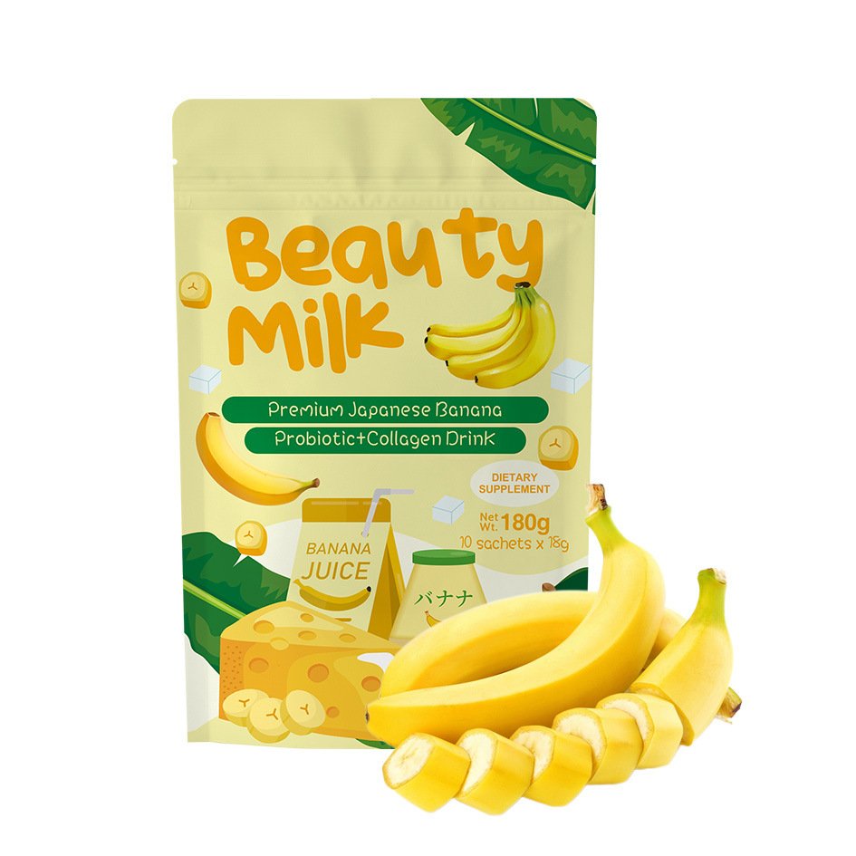 Premium Collagen Powder Banana Flavor BeautyMilk Drink Powder - Image 6