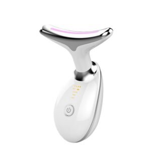 Neck Massager Beauty Device with 7-Color Light Therapy for Neck Wrinkle Care
