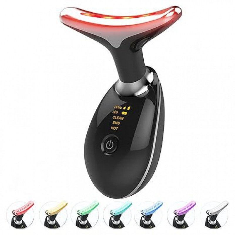 Neck Massager Beauty Device with 7-Color Light Therapy for Neck Wrinkle Care - Image 9